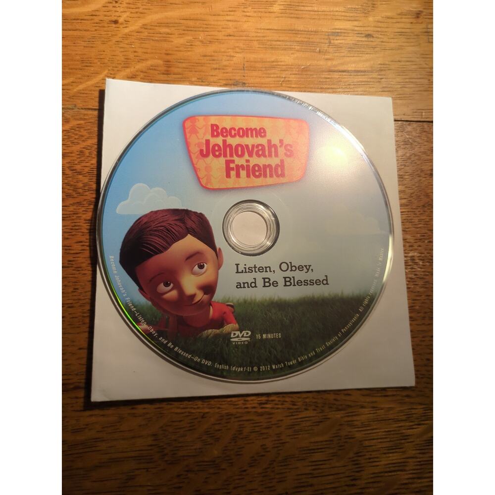 Become Jehovah’s Friend DVD Listen obey and Be Blessed Disc Only